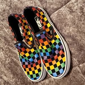 🏳️‍🌈 Vans Rainbow Check women's Size 8 men's  6.5